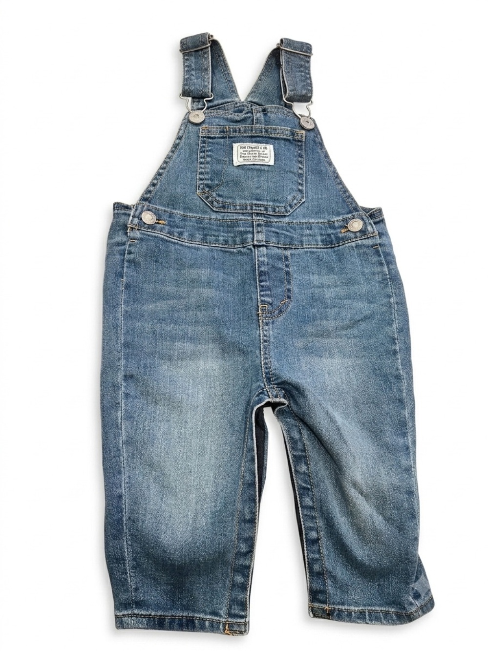๐ (12m) Leviโs Classic Denim Overalls - Picture 2 of 5